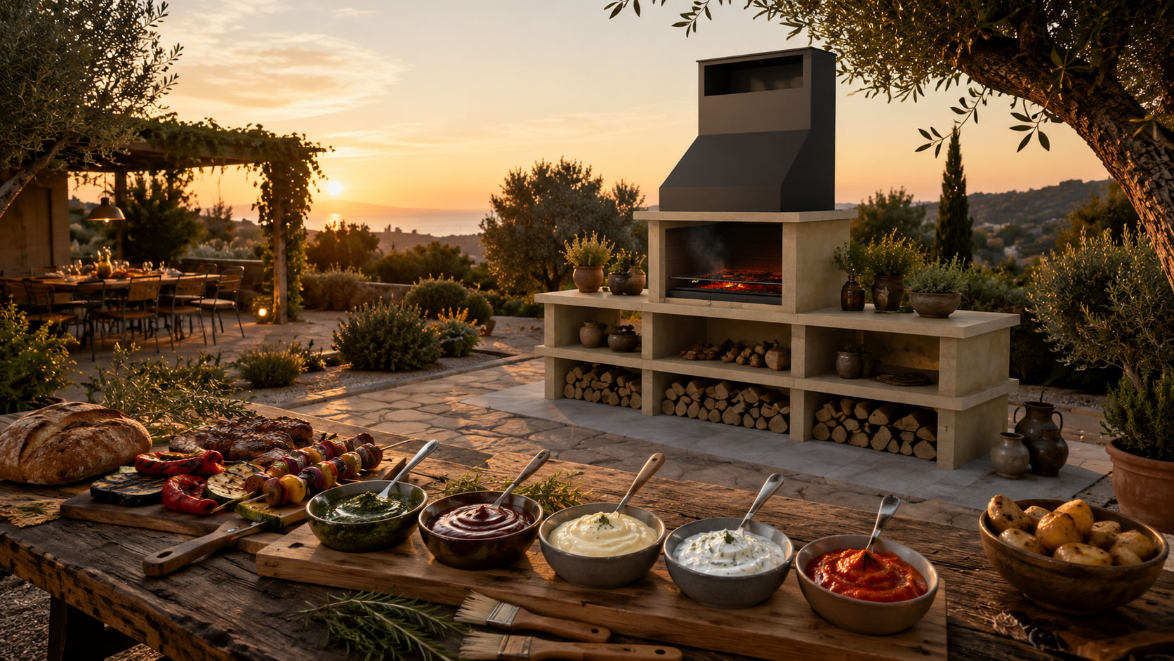 5 salsas caseras para parrilladas en barbacoas grandes