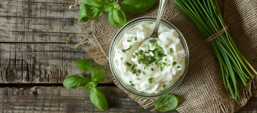 salsa de yogur con hierbas